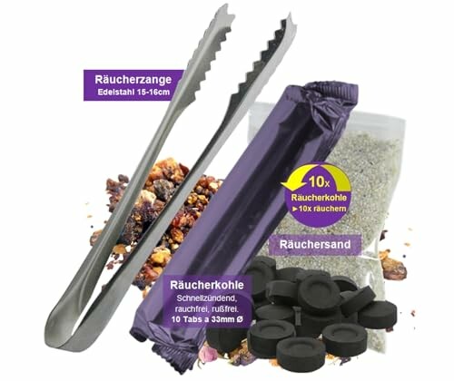 Räucherwerk Set in der Anwendung