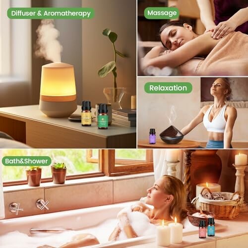 Aromatherapie-Diffusor, Massage und Entspannung in der Badewanne