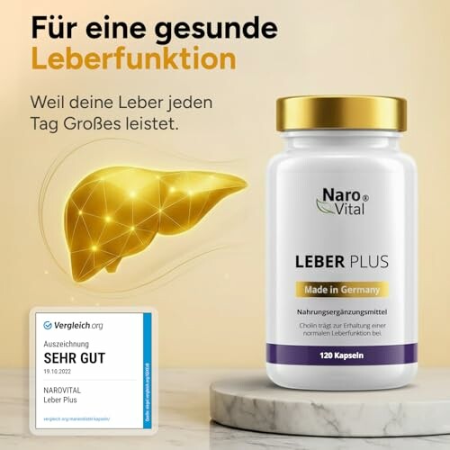 Nahrungsergänzungsmittel für gesunde Leberfunktion