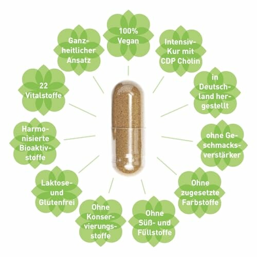 Eigenschaften eines veganen Nahrungsergänzungsmittels